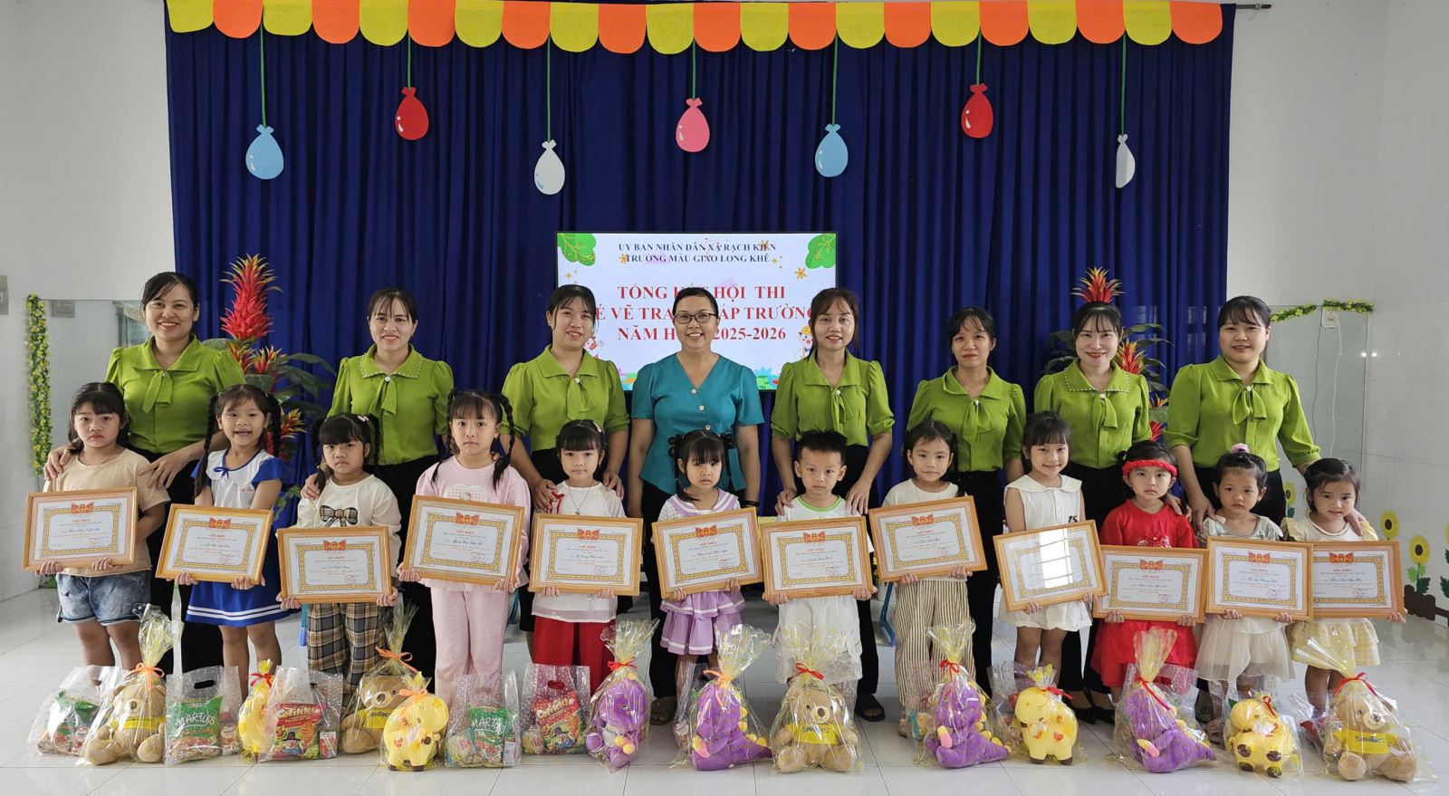 HỘI THI “BÉ VẼ TRANH” CẤP TRƯỜNG – SÂN CHƠI SÁNG TẠO CHO TRẺ MẦM NON